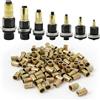 GBKDQQ Set di 7 pinze rivetti per rivetti M3/M4/M5/M6/M8/M10/M12, utensili per rivettatura, contiene 70 dadi, rivettatrice manuale