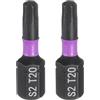 QUARKZMAN 2Pz T20 Inserti per Avvitatore Torx 1/4 Gambo Esagonale 25mm/1 Lunghezza Punte per Cacciavite Magnetico 6 Punte Esagonali a Stella in Acciaio S2 Trapano Elettrico di Qualità