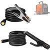 GBKDQQ Portaelettrodi per saldatura 16mm²2,8+1,2m con cavo, morsetto di messa a terra per saldatura con cavo, efficiente per lavori di saldatura per saldatrice da 160 a 250A