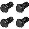 METALLIXITY Flangiata Esagonale Testa Bulloni (M7x16mm) 4pz Esagono Bullone Completa Filettatura Vite - per Casa Costruzione Hardware (Filettatura sinistrorsa)