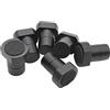 ViewReal 6 ganci per panchina, in lega di alluminio, per la lavorazione del legno, per il posizionamento del banco da lavoro, per pialla, accessori per il foro per cani da 20 mm (nero)
