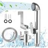 HOCANFLO Spruzzatore portatile per bidet, doccetta spray per WC, kit spruzzatore per bidet, panno da bagno per pannolini, soffione doccia