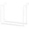 Widyana Tiemlet - Asta appendiabiti allungabile e regolabile in altezza, altezza 46,5 - 78 cm, larghezza 40 - 72 cm, spazio per armadio (bianco)