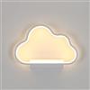 Goeco Applique da Parete Interno, 20W 1800LM Creativo Design Bianco Lampada da Parete Nuvola in Alluminio, Luce Bianco Caldo Applique Corridoio per Camera da Letto, Soggiorno, Scale, 3000K