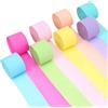 Augesak 8 Rotoli Carta Crespa Colorata,Nastro Carta Crespata - 4,5 cm x 25 m,per Matrimoni,Decorazioni per Feste,Compleanni (8 Colori Pastello)