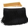 YdseozOA 10M 15CM Nappa di Pizzo Nastro Decorativo Fai da Te Abito da Ballo Latino Decorazione Costume Accessorio Nastro di Pizzo-Nero