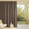 PONY DANCE Tende Lino per Interni Filtraggio Luce e Privacy Tenda Divisoria per Soggiorno Linen Curtain Semitrasparenti con Fettuccia 1 Pezzo L 300 x A 260 CM, Bruno