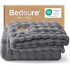 Bedsure Plaid Morbido Polare Bolla - Regali Per Donne Coperta Decorativa, Plaid Caldo per Divano e Letto, Coperta Morbida per Soggiorno, Camera e Casa, Grigio, 150x200 cm