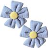 Generico Bloom Coppia Calamite per Tende a Forma di Fiore in Vari Colori (Ligh Blue)