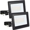 FUPE Faretto LED da Esterno 50W,Faro LED Esterno 5000 Lumen Super Luminoso,Luce Bianca Fredda IP65 Impermeabile,Floodlight 3000K,Illumina Circa 40-60 ㎡ Perfetto per Giardino Garage Cortile