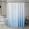 Furlinic Tenda Doccia Antimuffa 200x200 cm Tessuto Grande Azzurro Gradiente Impermeabile Lavabile Tende Doccia Design Poliestere con 12 Ganci Tenda Doccia