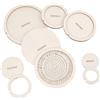 BENECREAT 12 Pz Rotondo Macrame Taglio Stampi Legno Macrame Anello Taglio Modello Macrame Rotondo Appeso A Parete Strumento per Artigianato Fai da Te