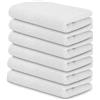 DECASATEXTIL - Set di 6 Asciugamani Bidet 30x50 cm in 100% Cotone - Asciugamani Viso Bagno Morbidi e Assorbenti - Colore Argento