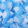 Haobase 2000 petali di rosa artificiali, petali di rosa finti per San Valentino, proposte, matrimoni, decorazione da spargere sulla tavola (blu + bianco)