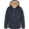 Schott NYC Bairon-Navy-XXXL Parka, Blu, 3XL Plus Tall Uomo