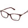 Guess GU2658-N 066 | Occhiali da Vista Graduati | Prova Online | Plastica | Cat Eye | Rosso, Trasparente | Adrialenti