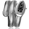 ZJchao Orologio da Donna Orologio da Polso Alla Moda a Forma di Serpente Elegante, Durevole e Confortevole per Lavoro Casual, Feste in Ufficio, Acciaio Inossidabile Dorato (ZJchao0zYe-4)