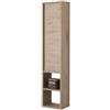 Pensile sospeso per bagno shelf rovere, 30x24x150 cm