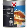 V33 Protettivo completo per legno alta protezione a solvente, colore noce scuro - 2,5 litri