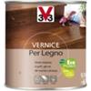 V33 Vernice per legno - toni legno - aspetto brillante - mogano - 0,5 litri