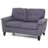 Divano denver 2 posti tessuto blu jeans 145x95x78 cm