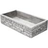 Kam Lavello da giardino meseta xl grigio, 70x35x16 cm - kam