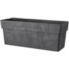Deroma Vaso da giardino deroma fence like in resina antracite 99x38x39 cm