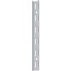 Metallo Cremagliera doppia - 200 cm - alluminio grigio metallizzato