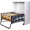 Somnus Mobile letto singolo estraibile a scomparsa con rete e materasso somnus bianco 80x190 cm