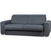 BellaHome Divano letto bellahome leo 2 posti tessuto grigio antracite 206x102x90 cm