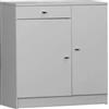 Sarmog Mobile 2 ante e 1 cassetto bianco lucido, 77x80x34 cm