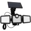 Proiettore orientabile a led solare - con 3 pannelli - 108 led