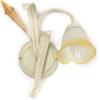 Onli Applique lucrezia 1 luce metallo color avorio, e14