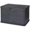 Baule da esterno multiuso beta in polipropilene antracite 78x55x52 cm