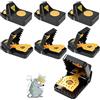 SARSTRY Trappola per Topi, 6 Pezzi Clip Riutilizzabile Trappole del Ratto, Trappole Topi Rapidamente Efficace Trappole Talpe Trappola per Ratti Grandi Utilizzato Interno e Esterno Utilizzato Ovunque
