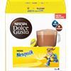Nescafè 16 Capsule Bevanda NESQUIK Originale Nescafè Dolce Gusto - Latte Cioccolato