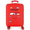 Disney Joumma Disney Cars Mcqueen Rosso Valigia da Cabina Rosso 38x55x20 cm Rigido 2 kg Lucchetto a Combinazione Laterale ABS 2 kg 35L Bagaglio a Mano