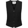 ONLY ONLIris-Hattie - Gilet da donna, per ufficio, business, monopetto, Grigio scuro mélange, 40