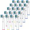 NONE 4/12/16/20 pezzi testine di ricambio per spazzolino compatibili con testine per spazzolino elettrico professionale Oral-B Braun
