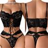NONE Set reggiseno in pizzo floreale fantasia lingerie Bilizna intimo sensuale di lusso sexy fata erotica pizzo fine vedere attraverso set esotici