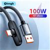 NONE Caricabatterie USB a ricarica rapida da 100W a Tipo C 90 ° Cavo Dati USB-C PD a Gomito per Ricarica Super Veloce e Gaming, Compatibile con Samsung S23 S22 Huawei POCO Realme