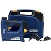 Rapid BTX140 Graffatrice Elettrica con Batteria da 1300 Colpi per Carica, Compatibile con Graffette n.140 e Chiodi n.8, Potenza Regolabile, Adatta a Fissare su Legno Altri Materiali Sottili (5001387)