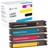 XL-Ink Compatibile con HP 913A 4 pezzi (CMYK: HP L0R95AE, F6T77AE, F6T78AE, F6T79AE. Capacità: 4 X 3.000 pagine)