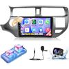 Techschermo [2+32G]Autoradio Android 13 per Kia K3 Rio 2011-2015 con Carplay e Android Auto - 9 Pollici HD Touch Screen Radio con Mirror Link WiFi GPS EQ FM Radio SWC + Telecamera Posteriore AHD