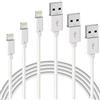 Quntis Set di 3 cavi di ricarica per iPhone 1 m 2 m 3 m MFi CERTIFICATO Cavo Lightning Ricarica Rapida per iPhone 13 12 11 Pro XS Max XR X 8 7 6S Plus / 8 7 6s 6 5 SE 5C Caricabatterie iPad/AirPods,