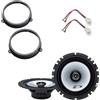 Superauto hi-fi Kit 2 Casse coassiali Per Fiat Panda dal 2003 al 2012 Qualità Con Adattatori E Supporti Altoparlanti Alpine Predisposizione Posteriore