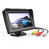 3T6B 4.3 pollici LCD schermo telecamera posteriore posteriore impermeabile telecamera posteriore con monitor per auto SUV camion