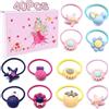 BTIYMU 40 Pezzi Elastici Capelli Bambina Piccoli, BTIYMU Elastici Colorati Codini per Capelli Bambina Neonata Fini Mini, Elastico Capelli Bimba Particolari Eleganti Rosso Blu Giallo Viola Rosa con Scatola
