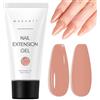 MakarttGel Acrygel Builder Nail Gel per Unghie Ispessente e Estensione a Lunga Durata, Poly Nail Acrilico per Principianti e Professionisti, 50ML(A Siesta)