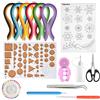 TUPARKA 15 PCS Paper Quilling Kit con 29 colori 600 strisce Quilling Paper DIY Design Drawing Drawing Tool Handcraft Tool